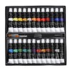 24 Colors Acrylic Pigments Set with 3Pcs Painting Pens Students