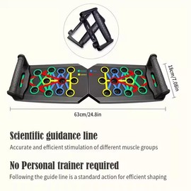Bushora Push up Board-Push up Board Men- Foldable Portable Exercise Equipment, Multi-Function Strength Training Board for Men and Women