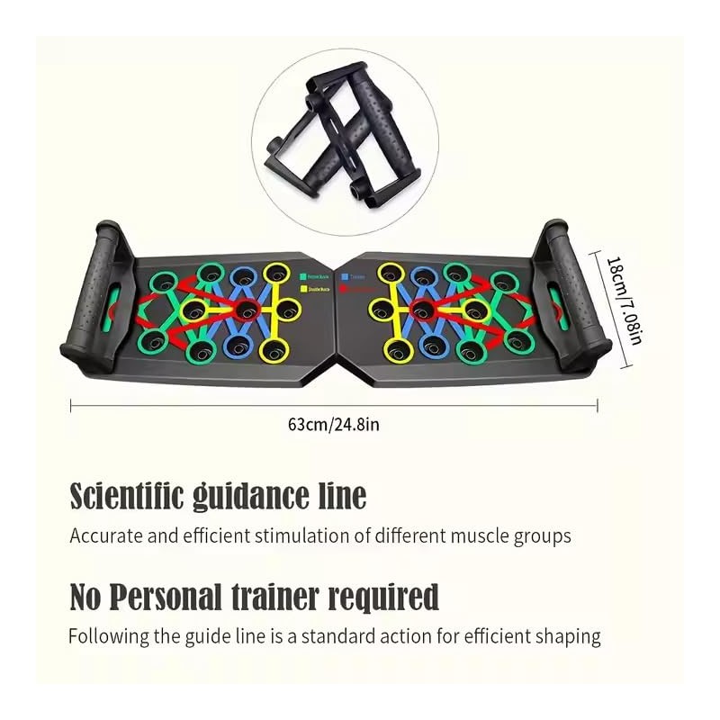 Bushora Push up Board-Push up Board Men- Foldable Portable Exercise