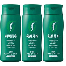 利尻 昆布 heakara-tori-tomento Dyes His Hair. (Black) 200x3 Book 4582142694041 