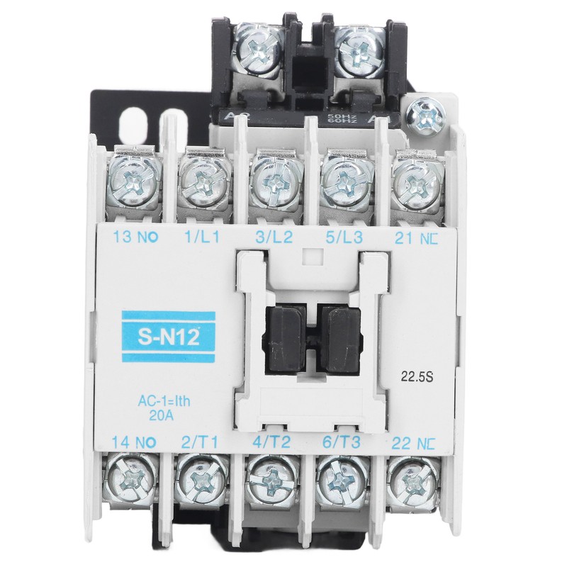 AC Contactor High Sensitivity Industrial Electric Magnetic 20A 3 Pole