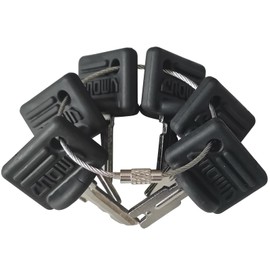 GAOHOU Pack of 6 Forklift Ignition Keys Crown Ignition Key #107151-001& #107151-002 Compatible with Crown Clark Hyster Gradall JLG CAT Pollak Skytrak Yale Electric Forklift