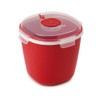 Snips Tempo Zero Pop-Corn Popper 1.5 Liter, Polypropylene, Red, One