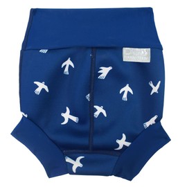 Splash About Happy Nappy Duo Wiederverwendbare Schwimmwindel, White Birds, 6-12 monate