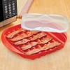 Microwave Bacon Tray with Splatter Lid, Bacon Rack, Microwave Easy