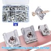 Pack of 100 Sheet Metal Nuts Car, U-Shaped Sheet Nuts,