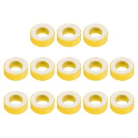 YOKIVE 13pcs Toroid Core Ferrite Chalk Ring Iron Powder Inductor Ferrite Ring Perfect for Power Transformer Yellow White 33.7mmx19.3mmx11.3mm