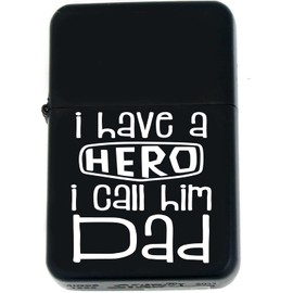 Father Days Special Custom s Infinity Oil Windproof Matt Black Lighter! (FD-10) - Christmas, Halloween & Valentines Day Gift