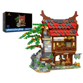 JMBricklayer Medieval Town Bakery Building Set 30111, Adults Modular Buildings House Kit, Creative Street View Blocks Model Toy, Collection Display Office Room Decor, for Teens Adults