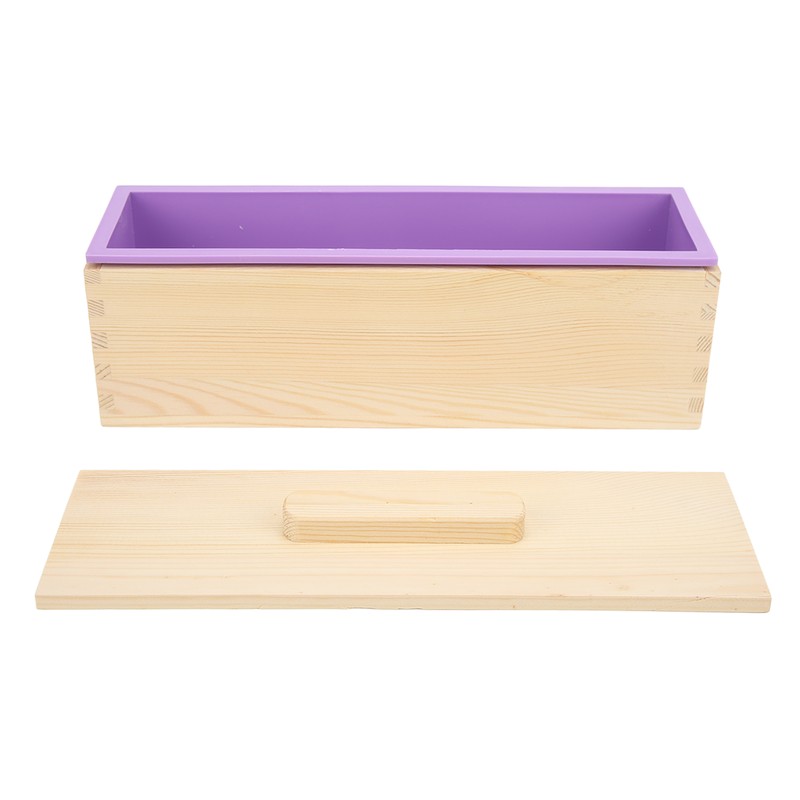 Soap Loaf Mold Flexible Purple Silicone DIY Hand Made Soap