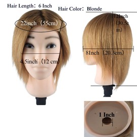 Barber Mannequin Head Male Haircut Training Head Men Human Hair Mannequin Head