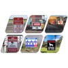 Zakdbbry Fence Sign Fastener Bracket, Chain Link Fence Sign Mount,
