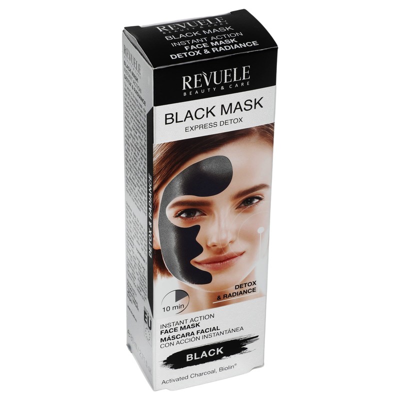 REVUELE COLOR MASKS MASCARILLA NEGRA EFECTO DE DESINTOXICACION 80ML