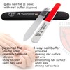 3 Swords Germany Double Sided Glass Nail Files for Natural