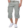 Indicode Men's Nicolas Check 3/4 Cargo Shorts Checked with 6