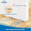 HOMOTEK 4 Pack Wedge Rubber Door Stops Black -Non-Slip Stoppers