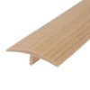 Outwater Plastic T-molding 1-1/2 Inch Natural Maple Woodgrain Flexible Polyethylene