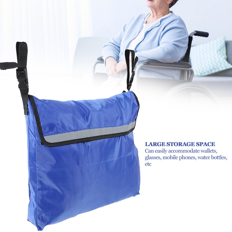 Wheelchair Backrest Storage Bag Electric Scooter Mobility Aid Hanging Bag