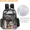 KUI WAN Clear Backpack, Clear Bag Stadium Approved Large Clear