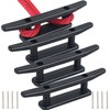 VEITHI Black Nylon Boat Cleat 6.5 inch, Dock Cleat with