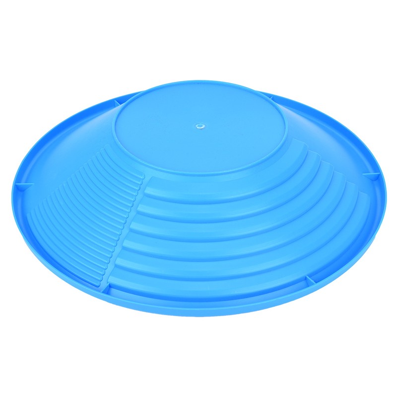 Plastic Blue Gold Pan with Dual Riffles Gold Washing Tool