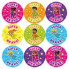 Pack of 144 Superhero Bravery Stickers For Children (30mm) Bravery