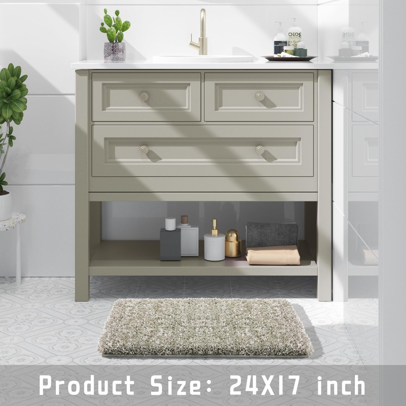 Yimobra Bathroom Rugs Non Slip Washable 24x17, Ultra Soft and