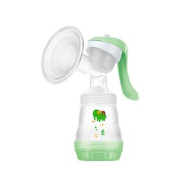 MAM E102 Manual Breast Pump - Breast Pump for Breast Milk, Comfortable and Efficient, Funnel for Effortless Pumping, Includes 1 x Easy Start Anti-Colic Bottle 0+ Months