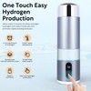 Hydrogen Water Bottle,Up to 6000 PPB,Advanced SPE/PEM Technology Generator,8oz Rechargeable