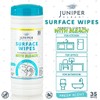 Juniper CLEAN 12 Pack Surface Cleaning Wipes with Bleach, All-Purpose
