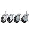 Caster Wheels,Casters,Wire Shelving Wheels Replacement Wire Shelf Casters,Storage Metal Shelf