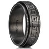 King Will 8mm Black Spinner Stainless Steel Ring Fidget Ring