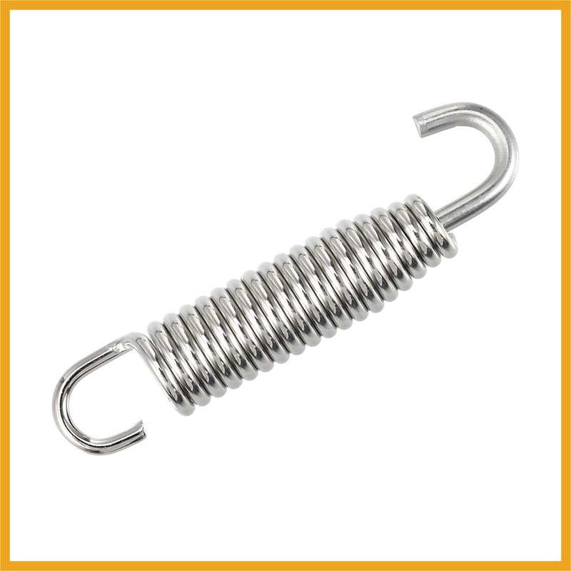 Partuto 2 Pcs Universal Exhaust Pipe Spring for Motorcycles 58mm