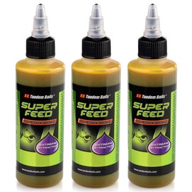 Tandem Baits Set of 3 SuperFeed Diffusion Booster Flavour Mix Carp Carp Fishing Without Effortless Bait for Large Fish Fishing Carp Accessories for Professionals and Hobby Anglers 100 ml