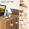 SC+ 6 Pack Magnetic Cable Clips • Cord Holder Under