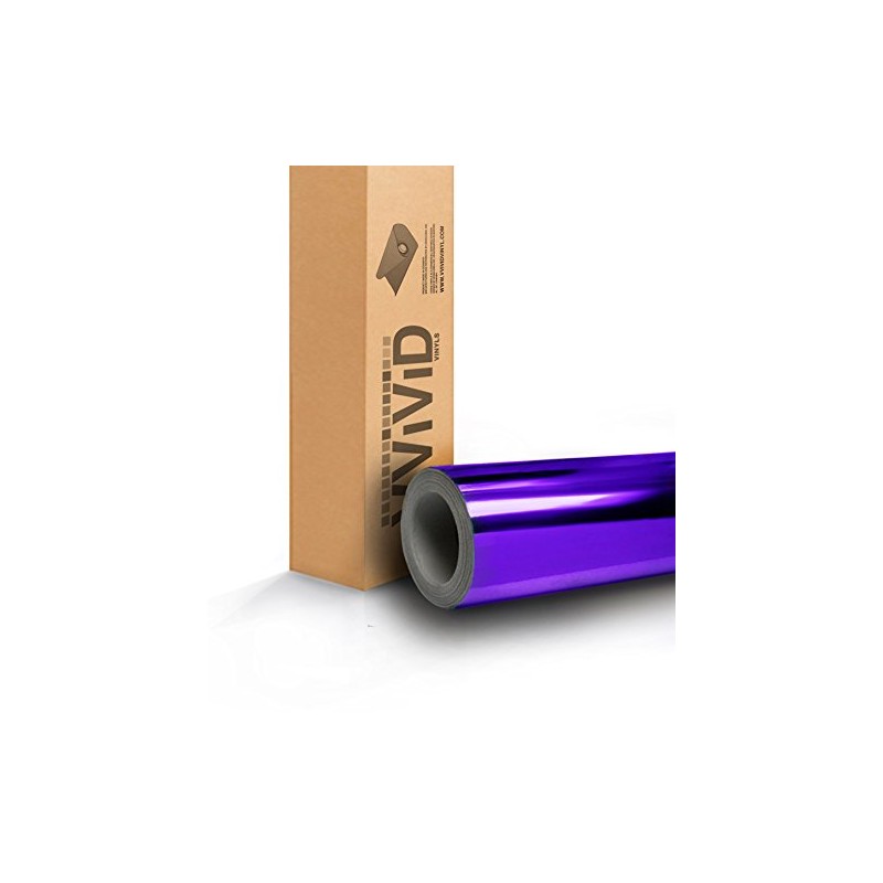 VViViD® Purple Chrome Wrap Vinyl with Air-Free Channels and Ready