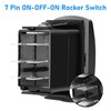 Linkstyle Momentary Rocker Switch, 7 Pin DPDT 20A ON-Off-ON Up/Down