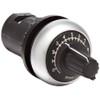Eaton M22-R100K Potentiometer, 22mm Diameter, 100ohms Resistance, Silver Bezel