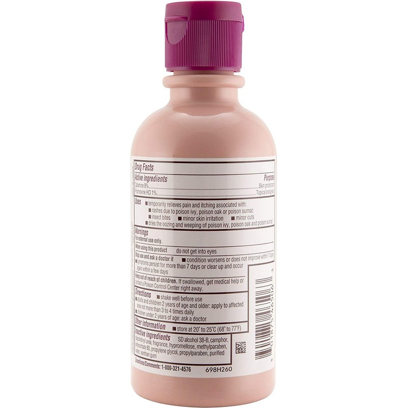 Caladryl Pink Calamine Skin Protectant Plus Itch Relief, 6 Ounce