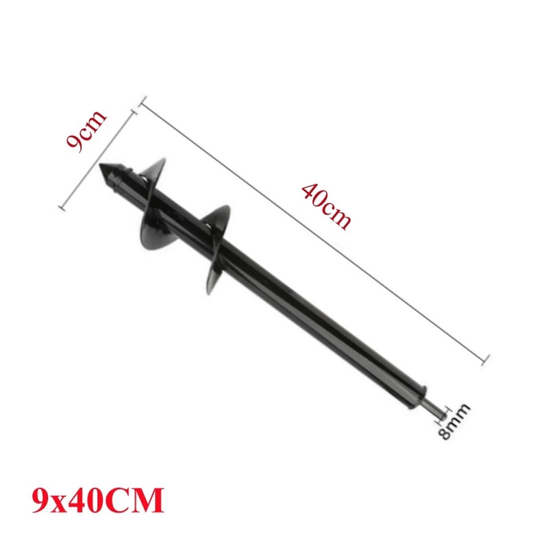 High Carbon Steel Garden Auger Drill Bit for Planting, 8