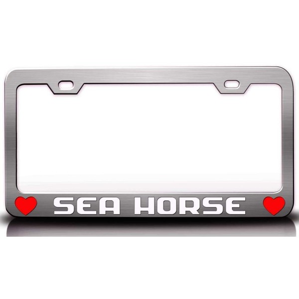 Custom Brother - SEA Hourse w/Heart Metal Car SUV Truck