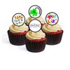 48 Good Luck Edible Cupcake Toppers, Premium Thickness SWEETENED VANILLA,