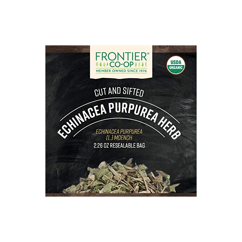 Frontier Co-op Organic Cut and Sifted Echinacea Purpurea Herb 2.26oz