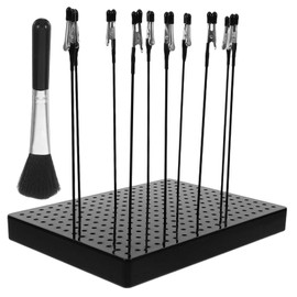 jojofuny Model Painting Stand Base Kit -Purpose Design for Drying Small Parts Bendable Model Painting Bases Cleaning Brush Included