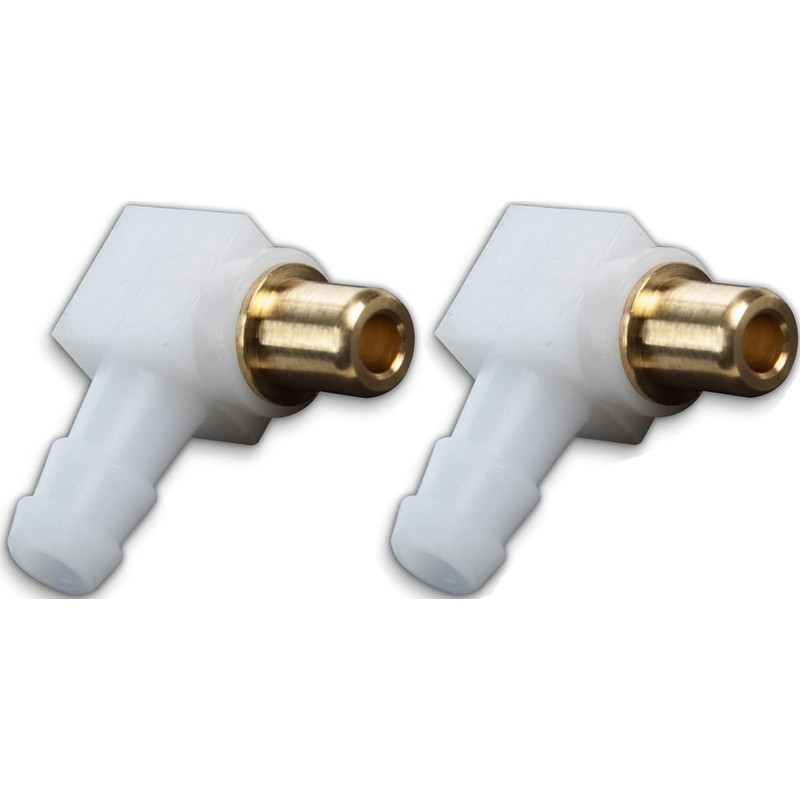 SAOIGEJUA (2Pack) Carburetor Fuel Fitting Elbow Carb Hose Connector Fits