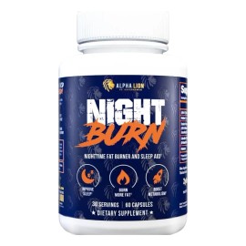 Alpha Lion Night Burn Quemador De Grasa Nocturno 60 Caps Sabor Sin Sabor