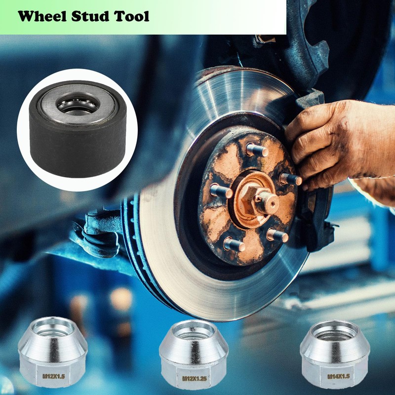 Femory Universal Wheel Stud Installer Tool, Tire Stud Tool, M12x1.25