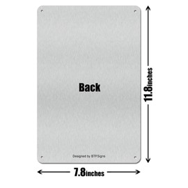 BTFSigns 8" x 12" Funny Aluminum Sign My Neighbor is a Karen - Warning Metal Sign for Home and Yard