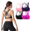 HL] Women's Bra Pilates Polewear Layered Breathable Comfortable Top 01.Pink/S
