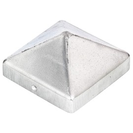 Post Cap for Wooden Posts High Shape Aluminium Casting 90 x 90 mm / 10 Stk. Oberflaeche: blank